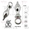 Plug anal metalico con aro extractor Small